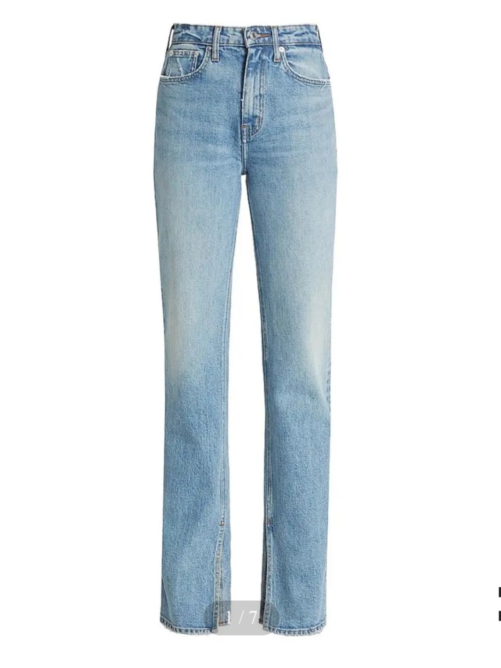 Derek Lam Frankie Light Blue High-Rise Straight-Leg Women’s Jeans